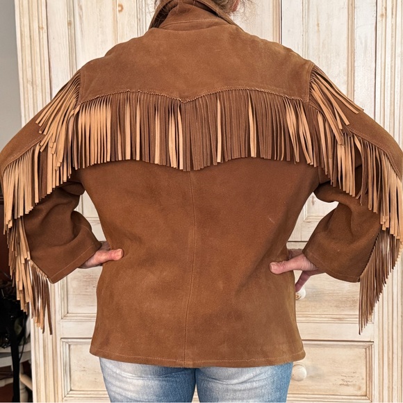 Ralph Lauren Western Brown leather Fringe Jacket. - Picture 8 of 8